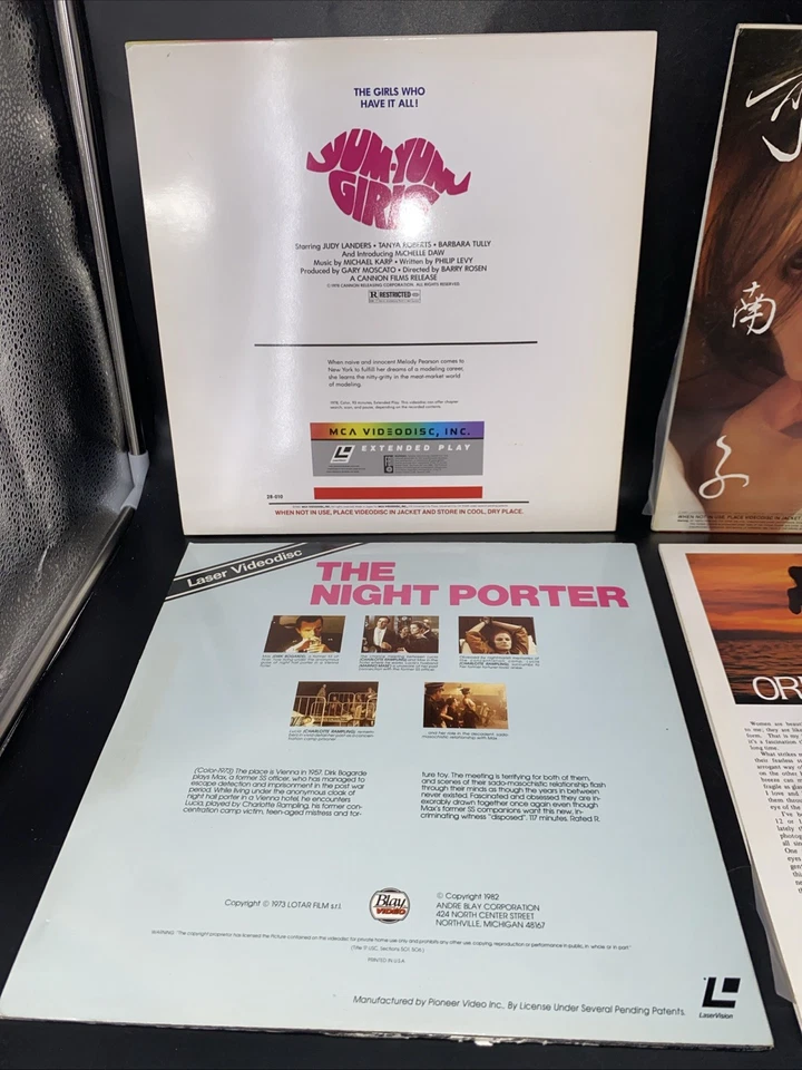 1980s Laserdisc Adult Lot: Yum Yum Girls KANAKO Oriental Dreams NIGHT PORTER - Image 4 of 4