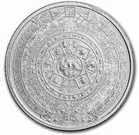 Fine Silver Aztec Calendar 1/10oz Silver .999 Coin
