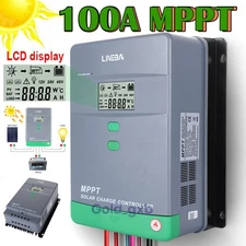 100A MPPT Solar Charge Controller 12V 24V 36V 48V Auto PV 150V MAX 5200W Battery