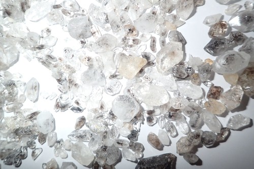 Afganistán Diamante Cuarzo Cristal Transparente 0.1 a 20 Quilates Tamaño Piezas 50 Gramos Lote - Imagen 9 de 12