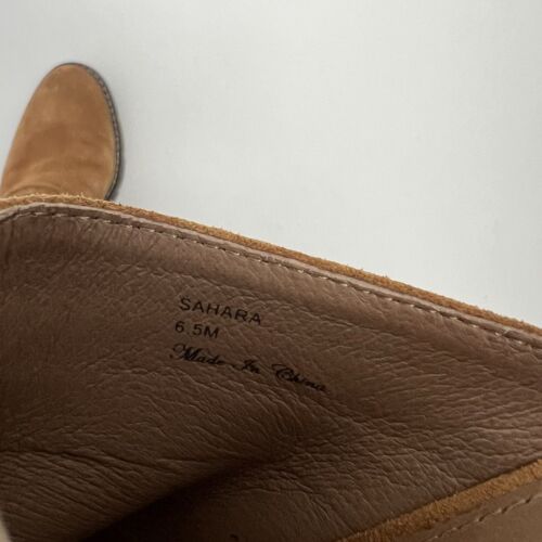 Donald Pliner Women's Sahara Suede Wedge Mules Chestnut Sz 6.5 New - Picture 2 of 10