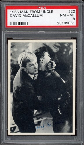 1965 Man From Uncle #22 David Mccallum PSA 8