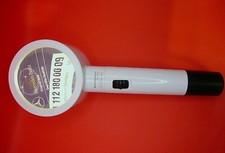 Eschenbach Hand Held Lighted Angled Magnifier 3 inch, 2.3x/ 5.3 Dpt. 2.3/250