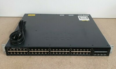 Cisco WS-C3650-48PD-L   Catalyst Switch 48 Port PoE 2x10G Uplink