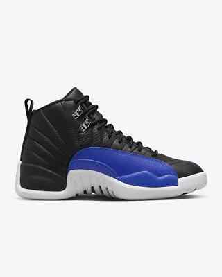 Air Jordan 12 Retro Women's Size 6 Black/Hyper Royal AO6068 Fast