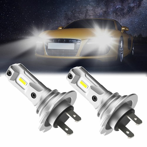 2pcs H7 LED Headlight Bulbs Low Beam Fanless Wireless 6000K Cool White Accessory - Picture 10 of 12