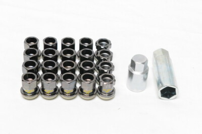 Project Kics R26 Lug Nuts Black Chrome 12x1.50 (16+4 Locks) | eBay