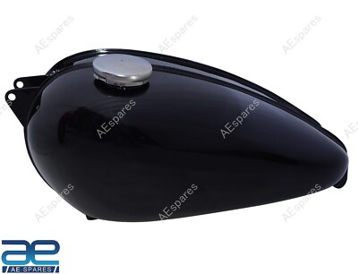 Für Neu BSA Bantam D1 D3 Stahl Schwarz Bemalt Petrol Gas Kraftstofftank Aes