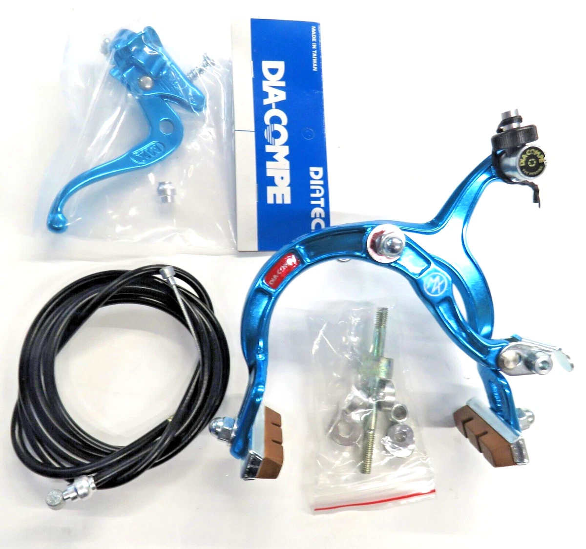 Frein BMX Dia-Compe MX-1000 Bleu - Adaptable Arrière/avant - Neuf Old School