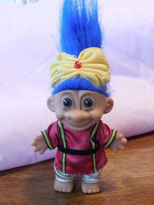 blue troll doll