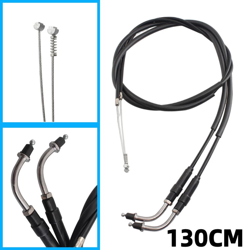 Cable de línea de acelerador para Harley Sportster XL 883 1200 Softail Dyna 130 cm 51" Foto 2 de 4