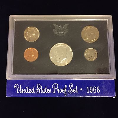 1968 US Mint Proof Set 5 Piece Silver-Clad Set OGP | eBay