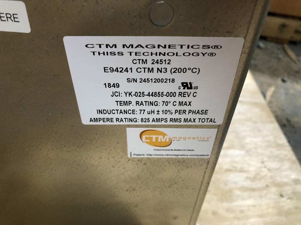 CTM THISS Technology Liquid Cooled ReactorsSine Wave Filters