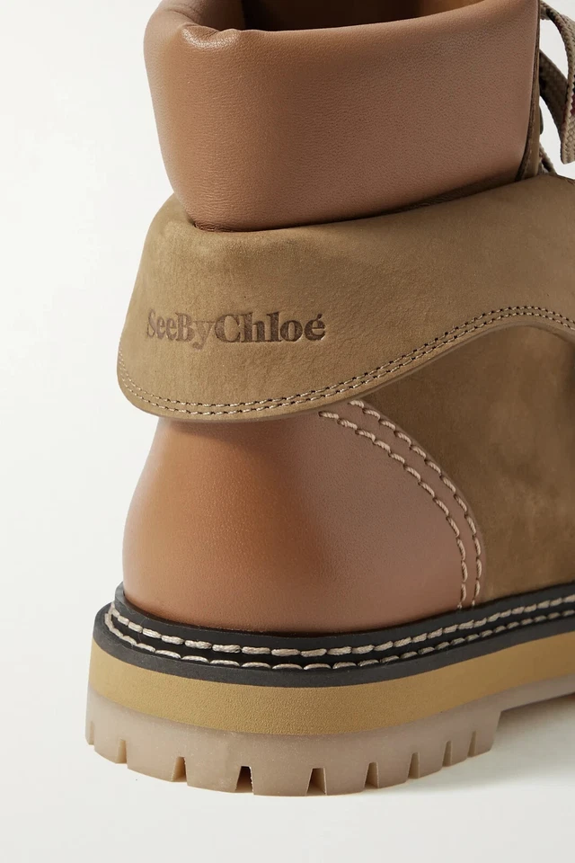 Botas de senderismo See by Chloe Eileen de cuero para mujer G1N con caja Foto 4 de 4