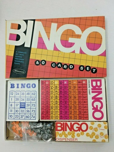 Vintage Bingo Spiel Whitman 1968 vollständig