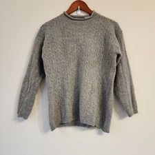 Check it out, women's sweater, Gray, Lambswool Angora, M, Y2K, Casual