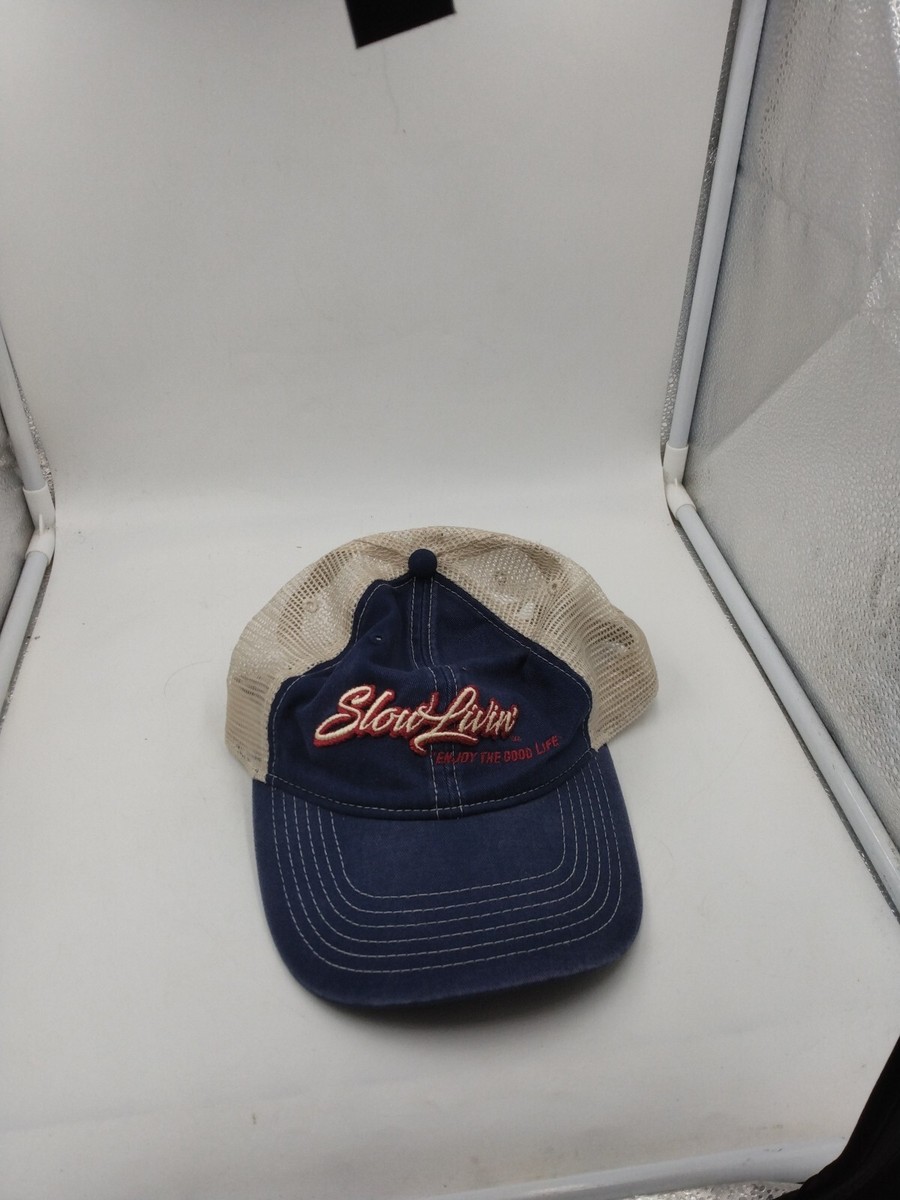 Hat Says Slow Livin' Enjoy The Good Life Snapback Vented View 2