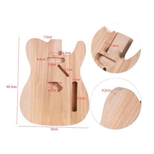 T02 Unfinished Electric Guitar Body Sycamore Wood Blank Guitar Barrel For El BBY - Picture 4 of 7