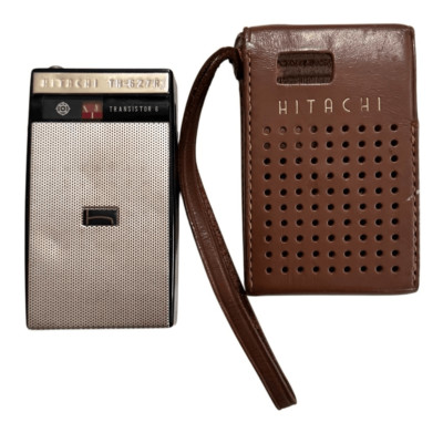 Hitachi 6 Transistor Radio w/ Leather case TH-627R