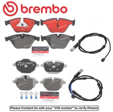 Front & Rear Brake Pad OE Brembo Ceramic +Sensor for BMW 535d 535i / xDrive