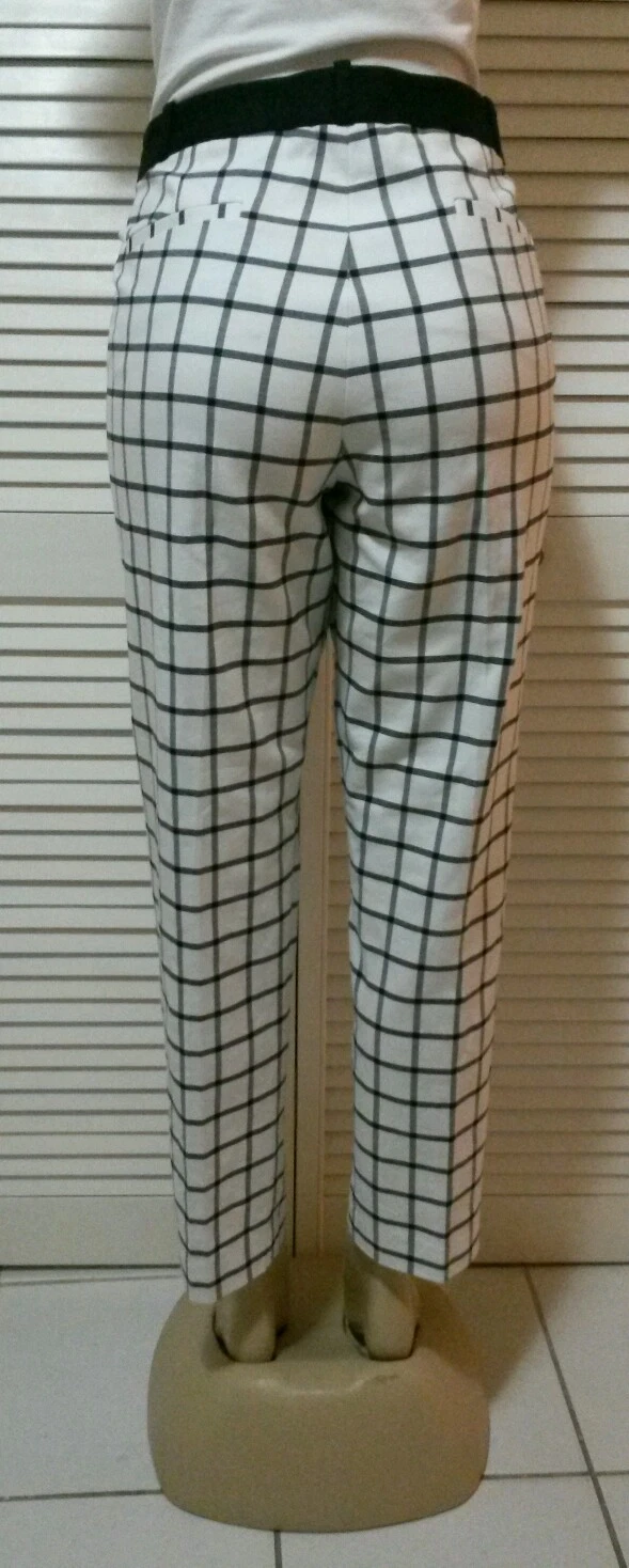 Pantaloni MICHAEL Michael Kors skinny stampa a griglia taglia 16*