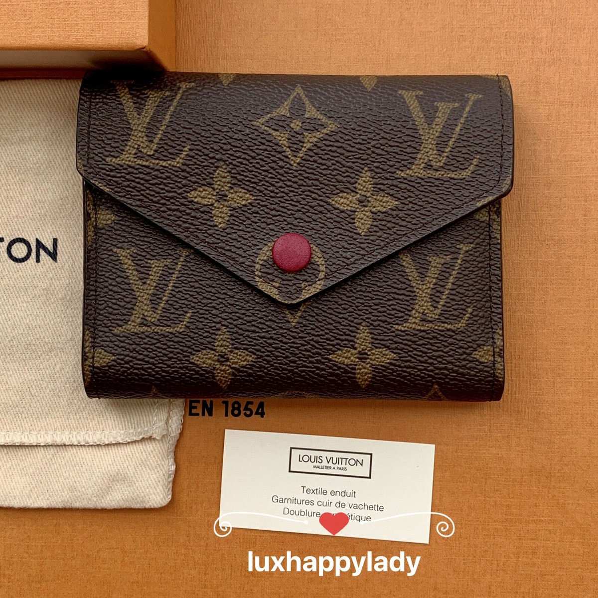 Louis Vuitton Victorine Wallet Monogram Vivienne Courchevel Fuchsia Lining  in Coated Canvas with Gold-tone - US