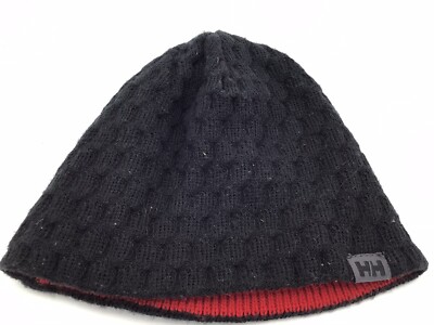 Helly Hansen Knit Beanie Hat Winter Cap Black Standard Size Ships Fast K1