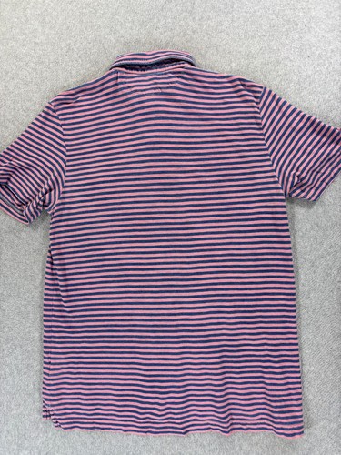 Polo Peter Millar cotone a righe manica corta (uomo piccola) rosa/blu - Foto 11 di 11