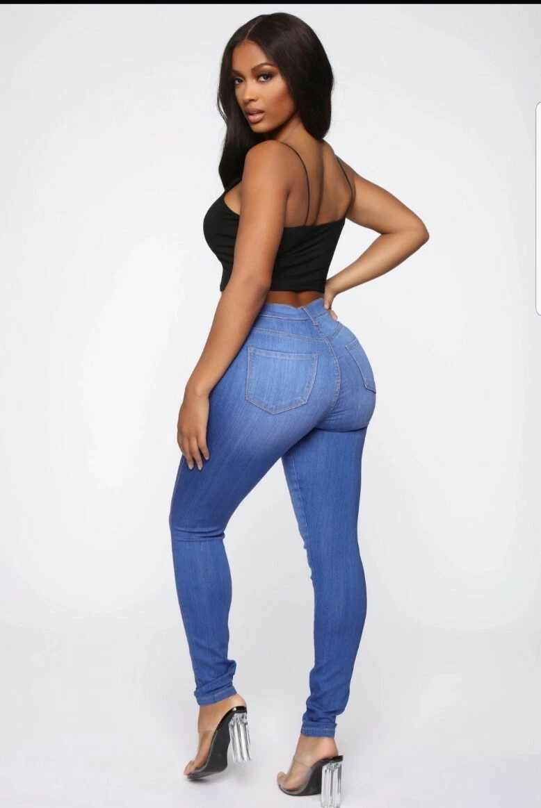 Fashion nova super high waisted sale jeans