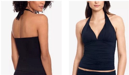 NWT Ralph Lauren 6 Purple Tankini Beach Halter Top 122733 - Afbeelding 2 van 3