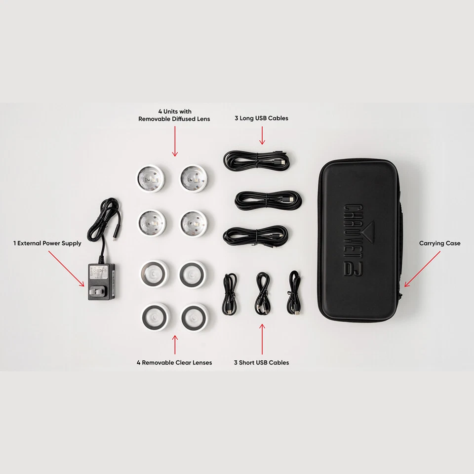 Chauvet DJ CoDot ILS 4 Pack with Carry case & frost lens - Image 2 of 4