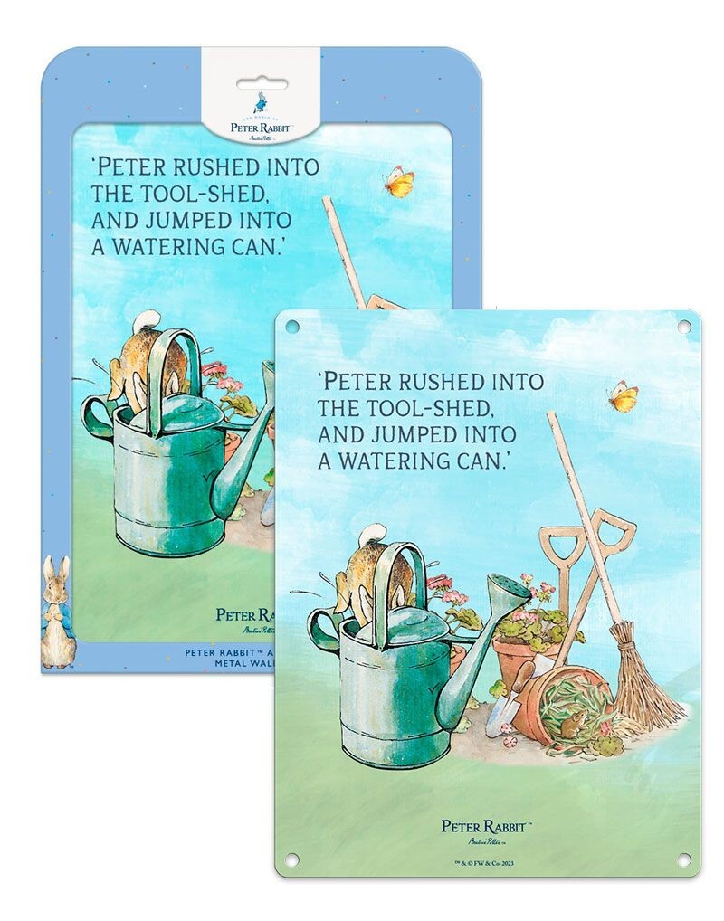 Peter Rabbit Shed by Beatrix Potter Steel Sign 20cm x 15cm 6306  TO CLEAR!!