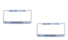 Gt500 Carroll Shelby Motors New License Plate Frames - Pair