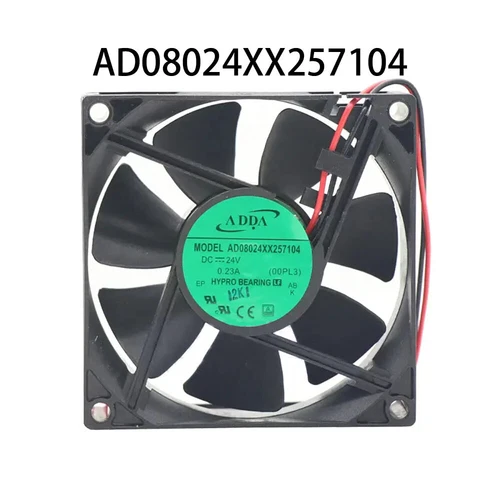ADDA Electric Cabinet Fan DC24V 0.23A 80*80*25MM AD08024XX257104 AD0824UX-A71GL