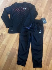 Nike Jordan Outfit Long Sleeve T-Shirt Sweatpants Size 4 Soccer Athletic Nwt