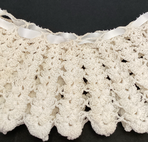 Collar de encaje hecho a mano cinta blanco vintage victoriano cuello de ganchillo. - Imagen 4 de 5