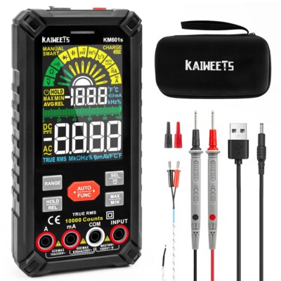 KAIWEETS KM601S Digitalmultimeter 10000 Zählungen True-RMS Messgerät Smart-Modus