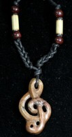 NotenschlüSsel AnhäNger Speckstein Schmuck Handmade Handgemacht