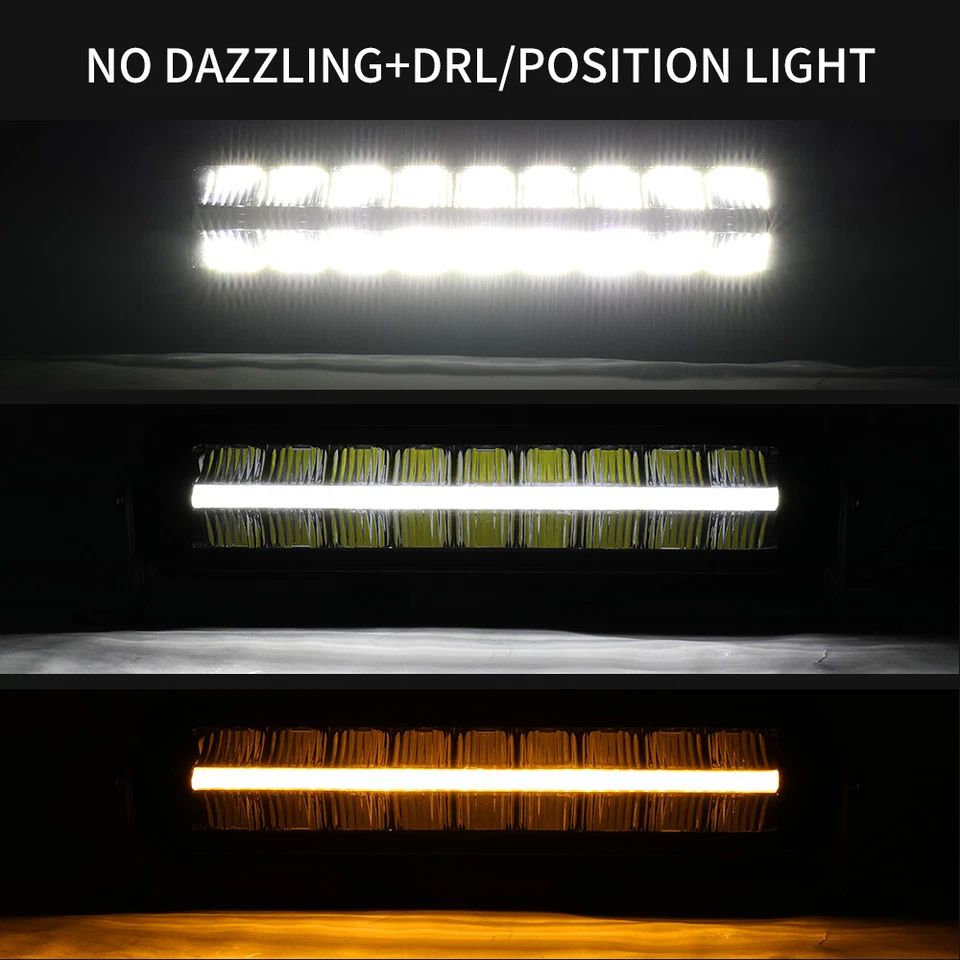 COLIGHT 22 Zoll LED light bar DRL für Toyota Hilux Pickup E geprüft Doppelreihe - Bild 2 von 4