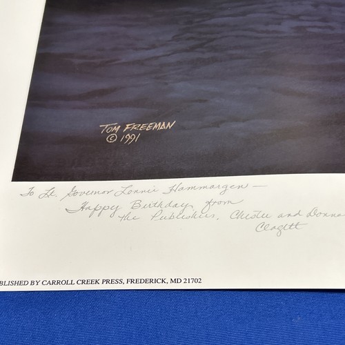 Tom W. Freeman "Crepúsculo en Charleston 1863" prueba de editores firmada - Imagen 8 de 15