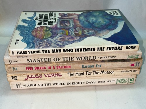 Jules Verne Lot of 4 Science Fiction Fantasy Paperbacks + 1 Biography - Picture 22 of 22