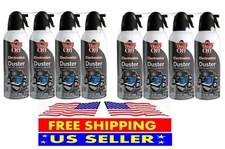 Falcon Dust Off Duster Compressed Canned Air 10 oz. Cans Dust Remover - 8 pack  