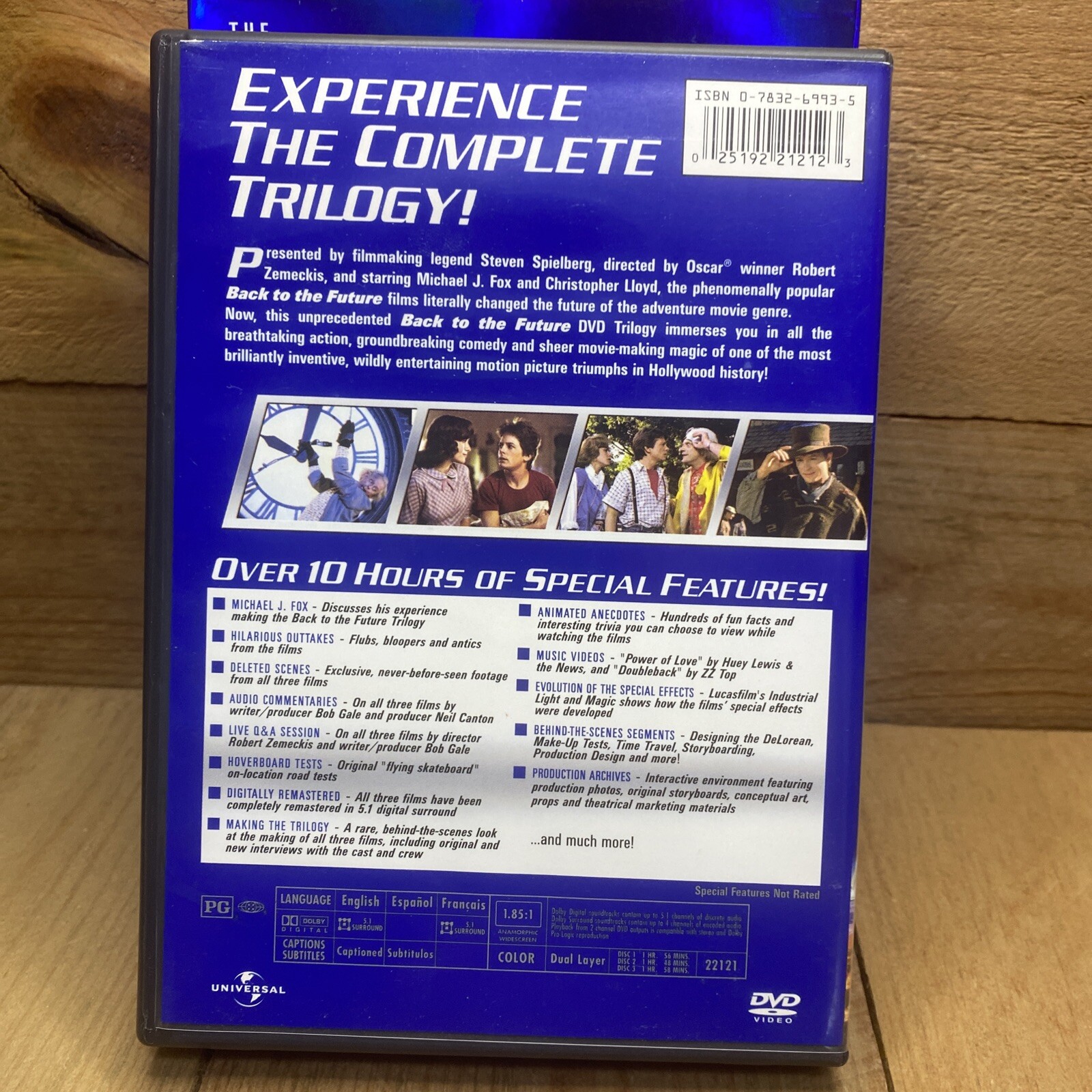 Back to the Future The Complete Trilogy (DVD, 2002, 3Disc Set, w