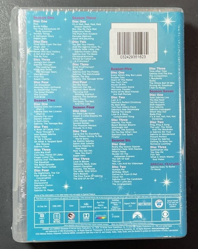 Sabrina The Teenage Witch [ The Complete Series ] (DVD) NEW - Image 2 of 4