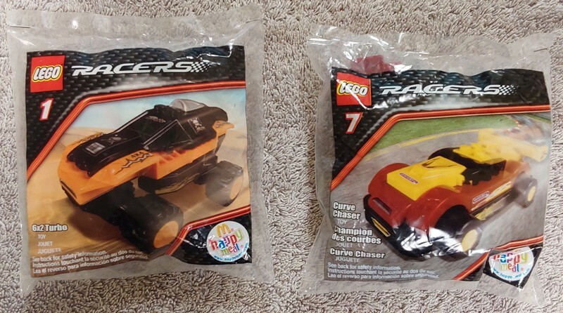 2009 Lego Racers McDonalds Happy Meal NIP Complete Set of