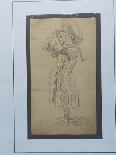 laurent Lucien gsell(1860-1944) étude d'atelier au crayon et mine de plomb - Foto 2 di 6