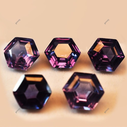Natural Alexandrite Color Change Each 8-10 Ct CERTIFIED Fancy Loose Gems Lot - Picture 5 of 18