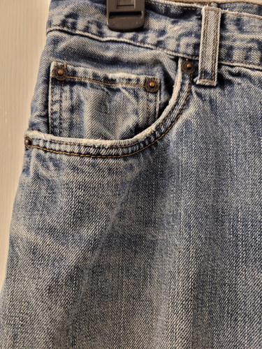 VINTAGE OLD NAVY MENS Y2K FAMOUS BOOTCUT JEANS MEN'S SIZE 32X34 PRE-OWNED - Picture 4 of 13
