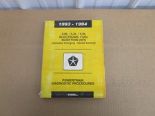 1994 Dodge Truck 5.2 5.9 Engine Diagnostic Test Shop Service Manual Ram Pickup