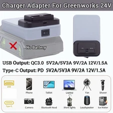 Power Phone Charger Adapter For Greenworks 24V Battery Portable Power Station